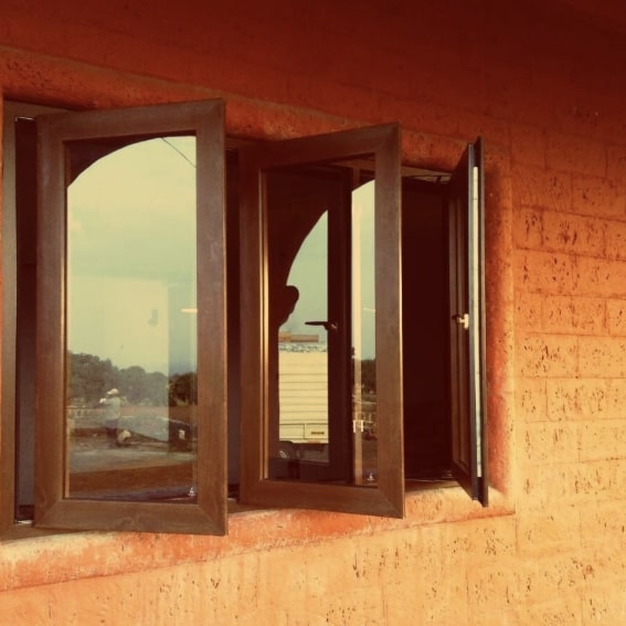 Modern UPVC door in Satara apartment